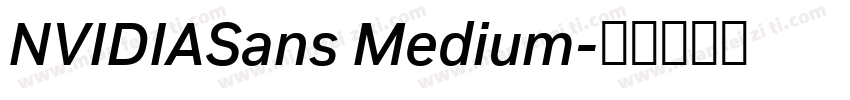 NVIDIASans Medium字体转换
